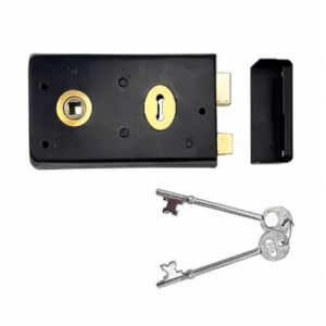 Rim Surface Sashlock 140mm x 76mm black